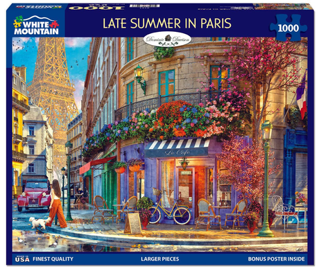 Late Summer in Paris - 1000pc Puzzle | White Mountain | 2194pz