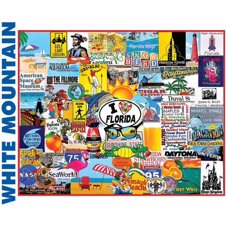 I Love Florida - 1000pc Puzzle | White Mountain | 1455pz