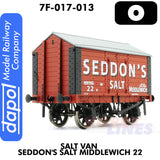 Salt Van Seddon's Salt Middlewich 22 - Wagon  | Dapol | 7F-018-013
