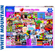 I LOVE THE 1980's 1000 pc super deluxe Jigsaw Puzzle WHITE MOUNTAIN 1525