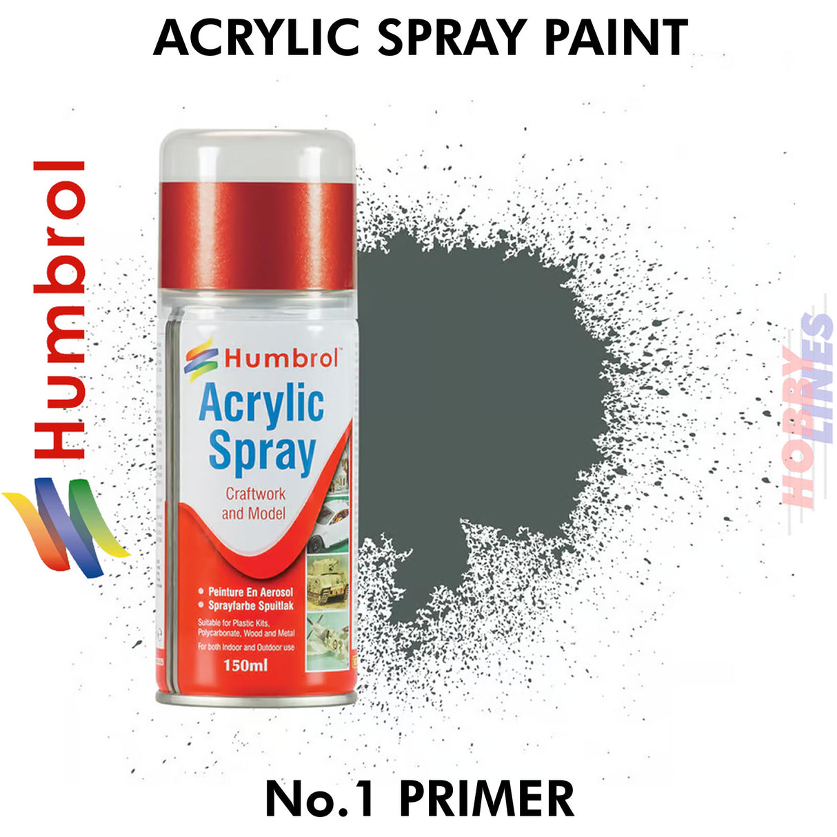 150ML Humbrol Sprays No 1 Primer