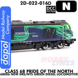 Class 68 Pride of the North 68006 New DRS/NTS Diesel -  DCC Fitted | Dapol | 2D-022-016D