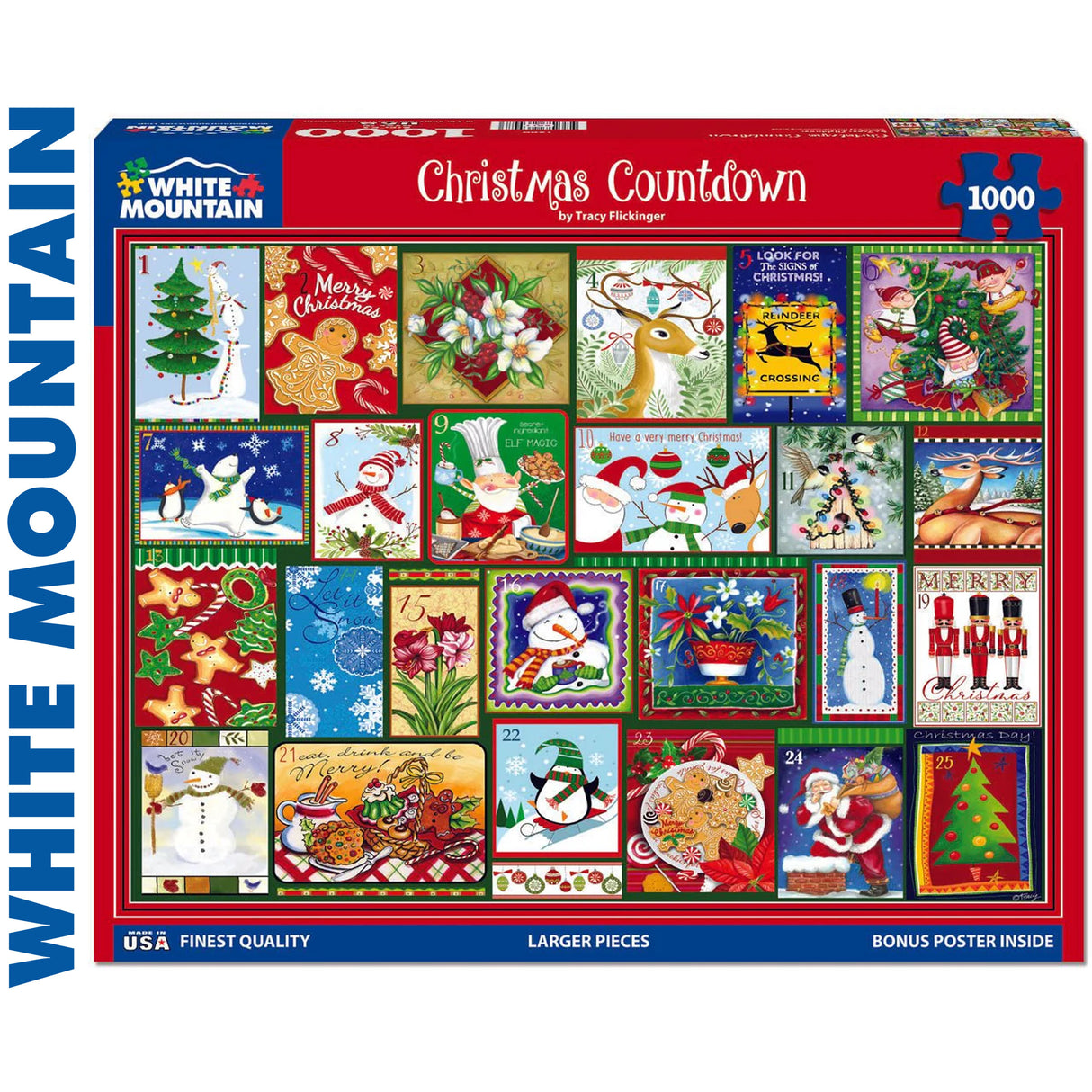 Christmas Countdown - 1000pc Puzzle | White Mountain | 1899pz