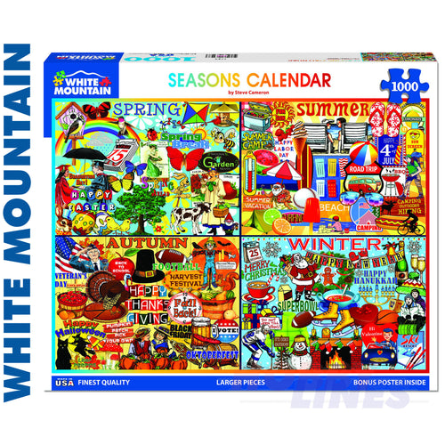 Seasons Calendar 1000 Piece Jigsaw Puzzle 1734