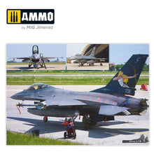 Load image into Gallery viewer, F-16 FIGHTING FALCON Visual Modelers Guide Book Ammo by Mig Jimenez MIG6029
