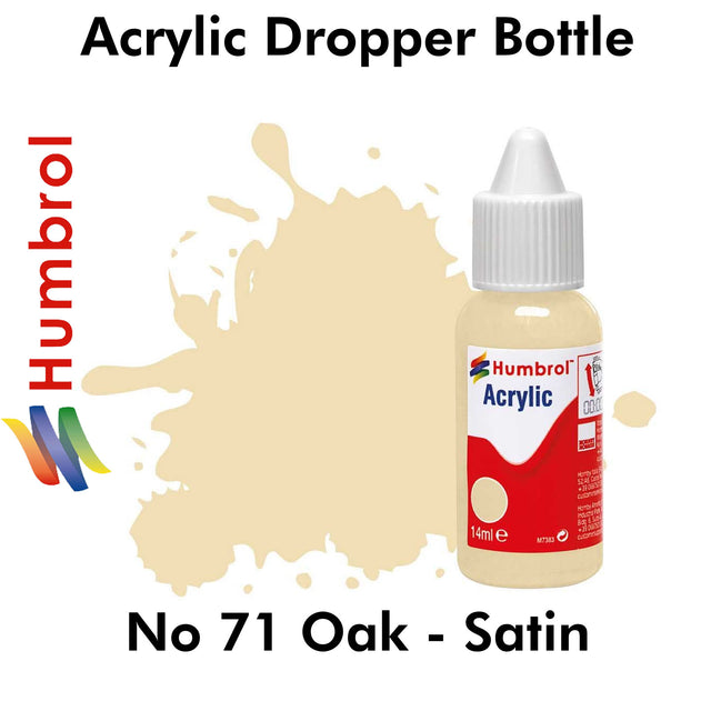 Acrylic Dropper - No 71 Oak - Satin | Humbrol | DB0071