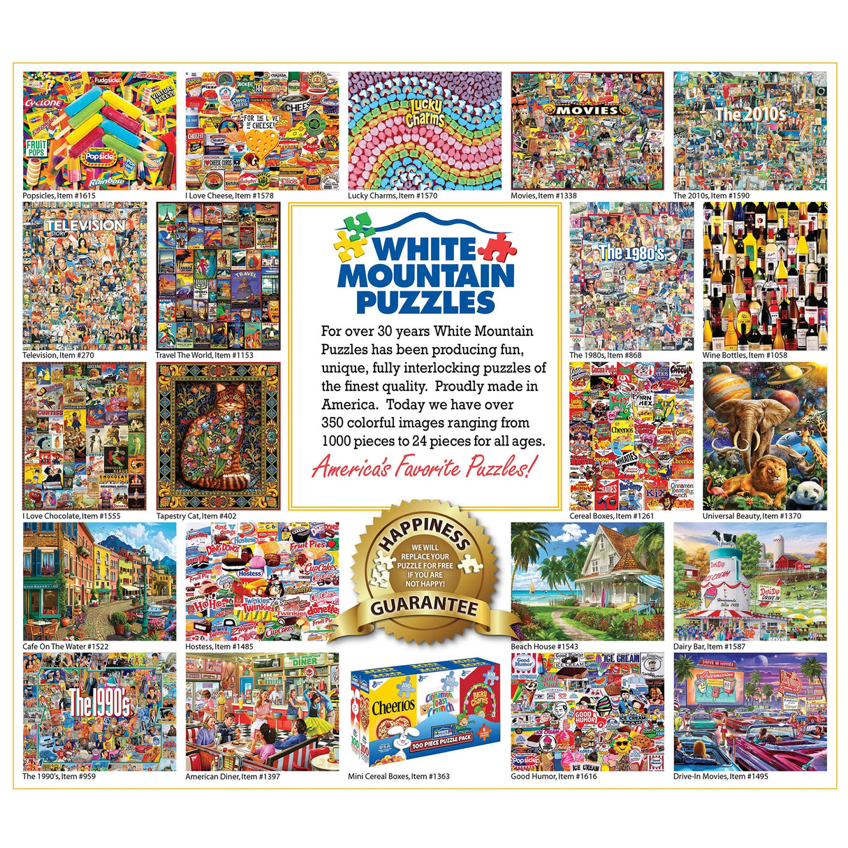 VERMONT 1000 pc super deluxe Jigsaw Puzzle WHITE MOUNTAIN 655pz