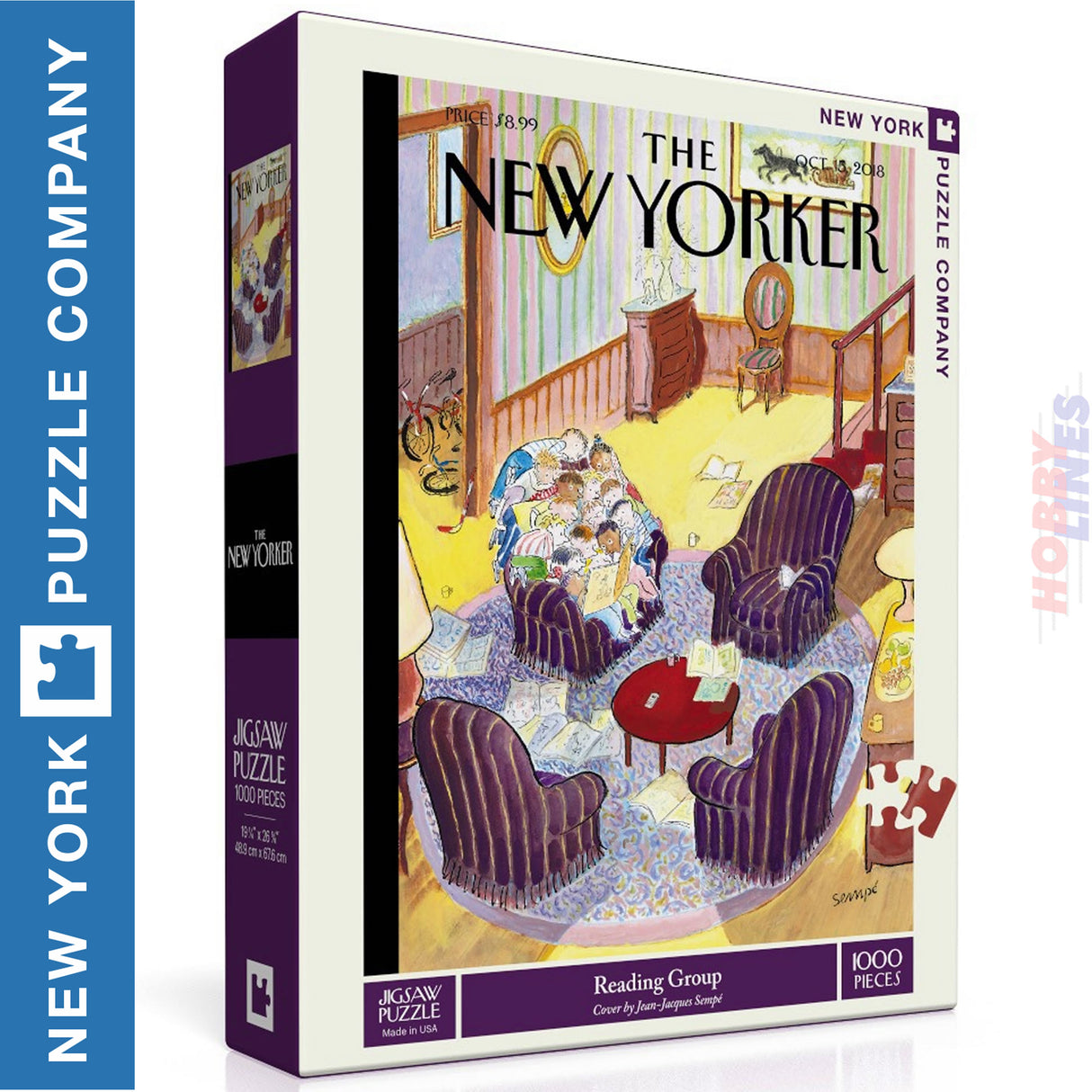 READING GROUP New York Puzzle Company 1000pc random cut Jigsaw 