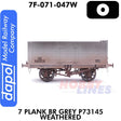 7 Plank BR Grey P73145- Weathered   | Dapol | 7F-071-047W