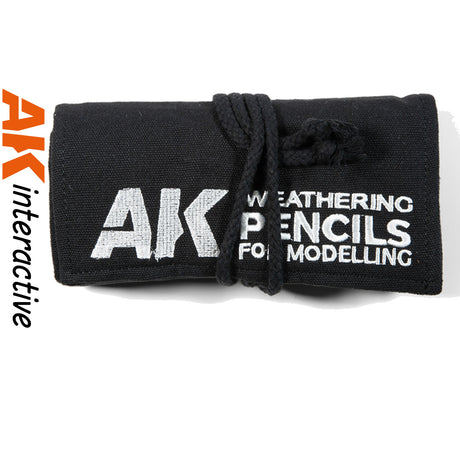 Weathering Pencils x 37 in Cloth Case - Full Range | AK interactive | AK10048