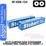 45 ft Curtain Side Container Stobart Rail 450043-9 & 450091-1 - Twin Pack  | Dapol | 4F-028-154
