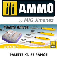 Load image into Gallery viewer, PALETTE KNIFE Range Flexible Blade Stainless Steel Tool  AMMO by Mig Jimenez
