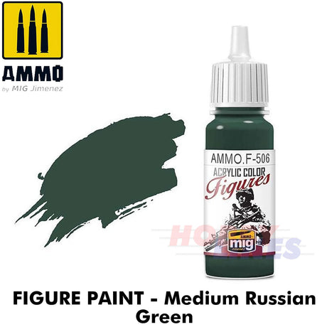 Ammo ACRYLIC COLOUR for FIGURES 17ml jar agitator ball Full Range Mig Jimenez