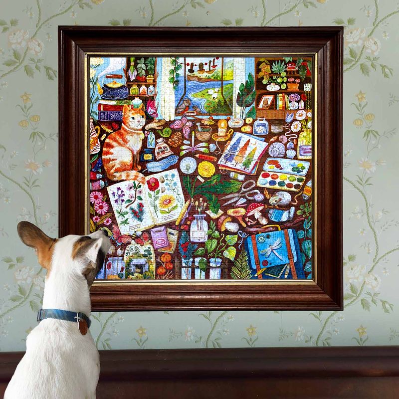 Naturalist's Cat 1000pc Puzzle | eeBoo | PZT713