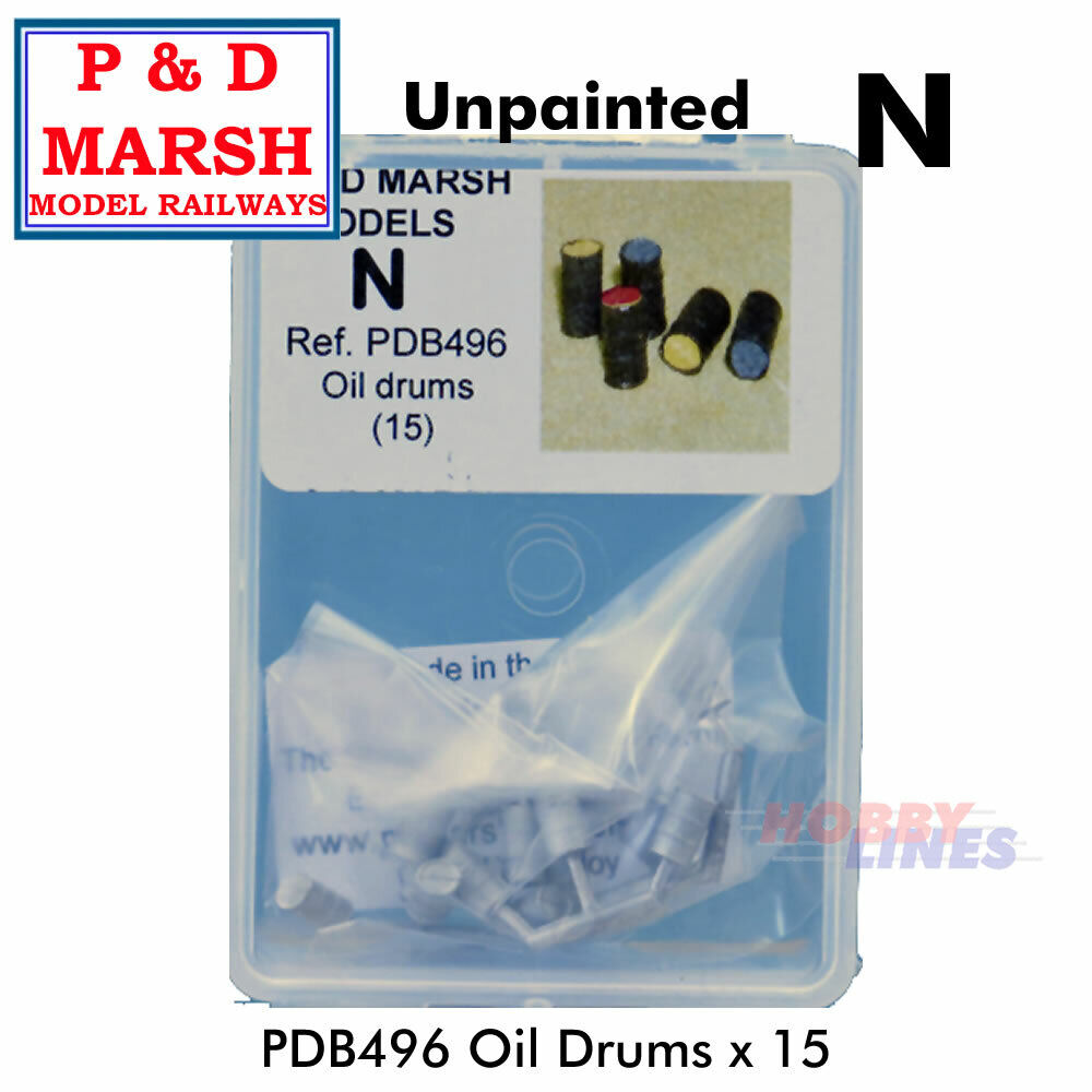 Oil Drums x 15 - Unpainted | P&D Marsh | B496