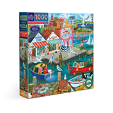 New England Wharf - 1000pc Puzzle | eeBoo | PZT942