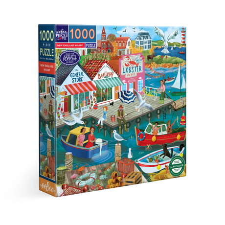 New England Wharf - 1000pc Puzzle | eeBoo | PZT942