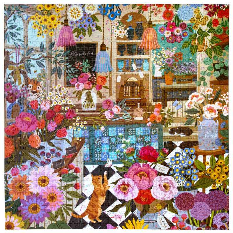 English Flower Shop 1000pc Puzzle | eeBoo | PZT440