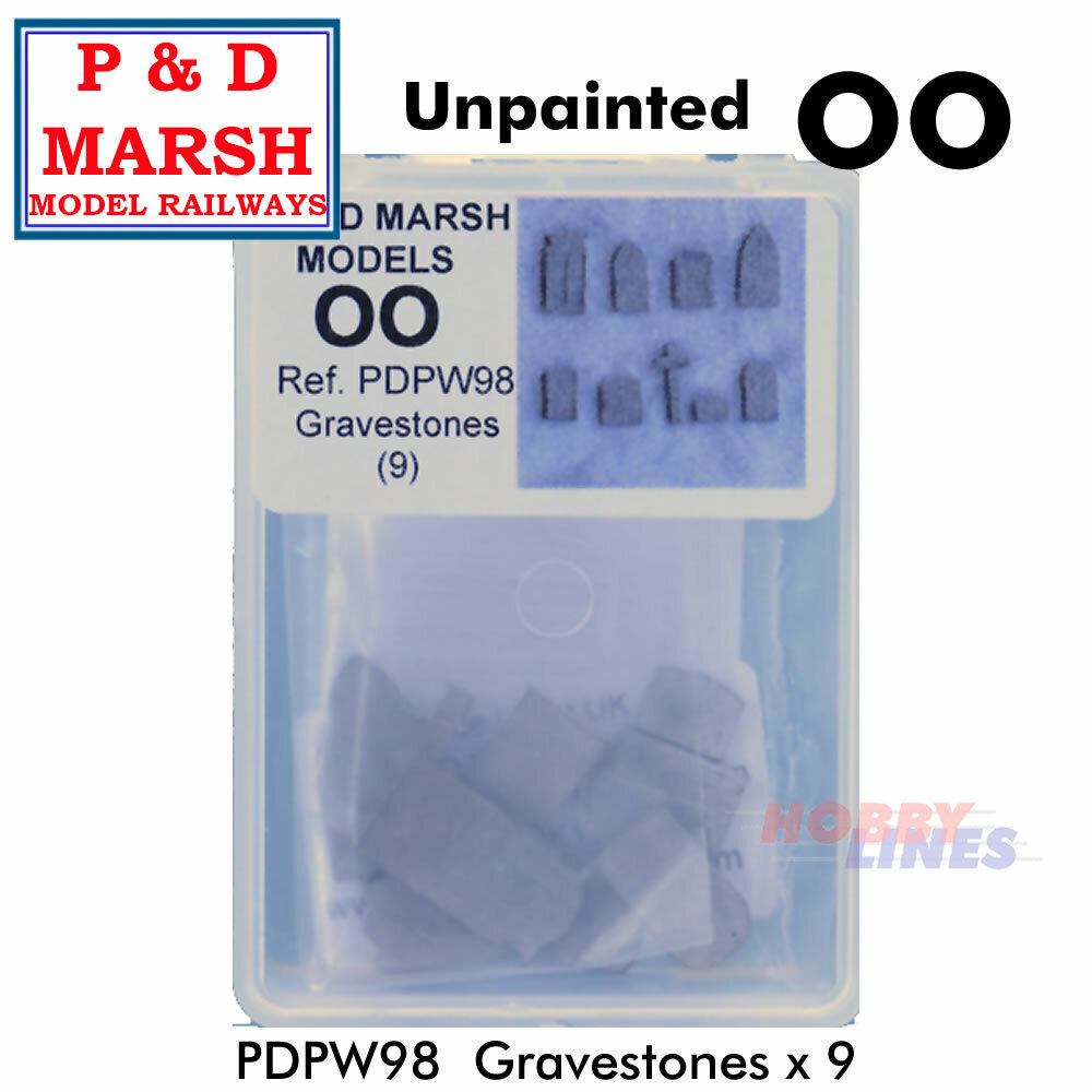 Gravestones x 9 - Unpainted | P&D Marsh  | PW98