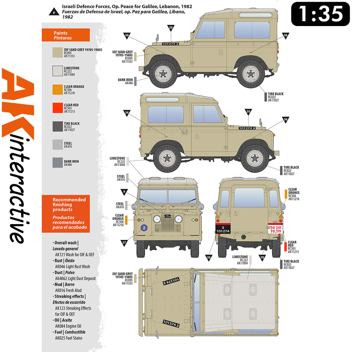 Land Rover 88 - Series IIA Station Wagon - Model Kit | AK interactive | AK35013