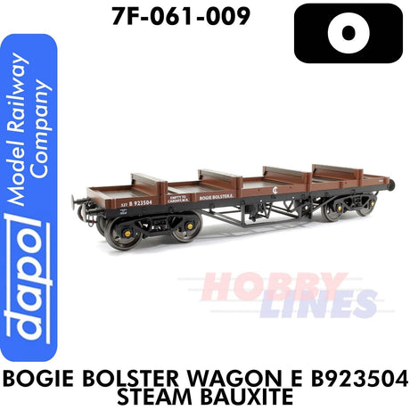 Bogie Bolster Wagon E B923504 Steam Bauxite | Dapol | 7F-061-009