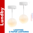 Ceiling Lights PAPER LANTERNS 2 LUNDBY Doll House Furniture 60-6060-00