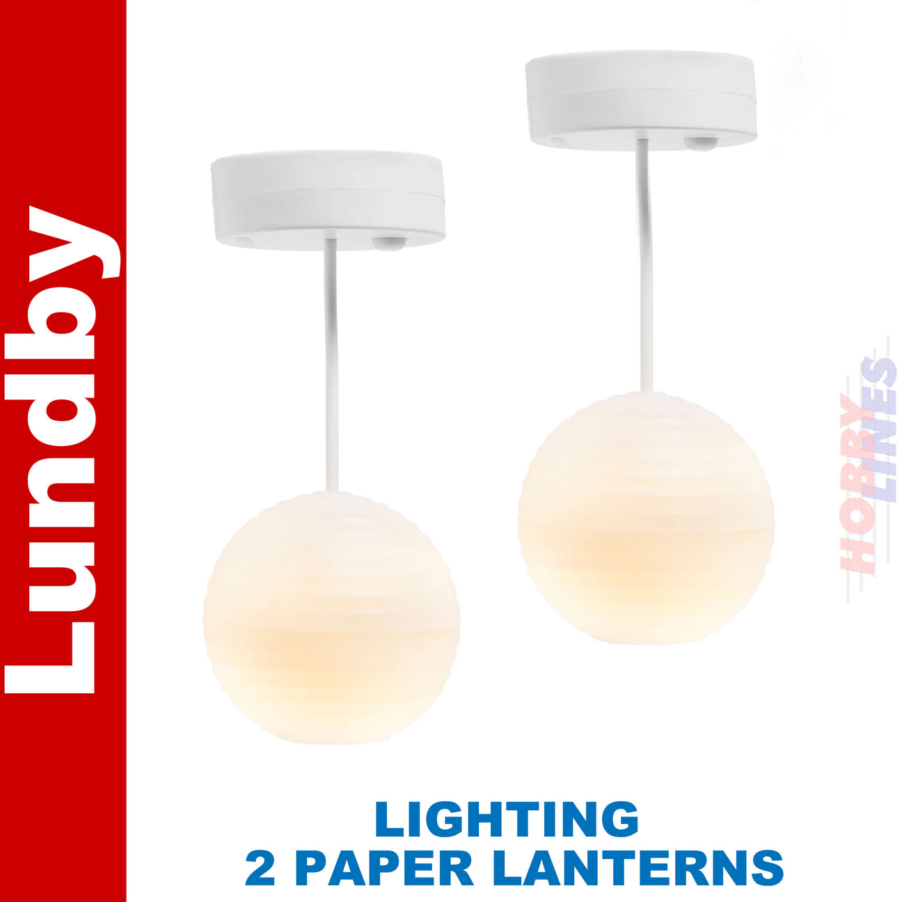 Ceiling Lights PAPER LANTERNS 2 LUNDBY Doll House Furniture 60-6060-00