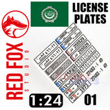1/24 Arabic License Plates vol.01