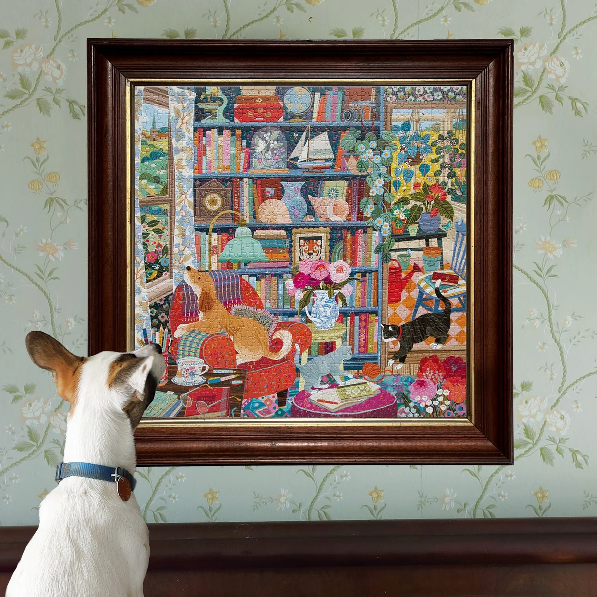 English Cottage Library - 1000pc Puzzle | eeBoo | PZT928