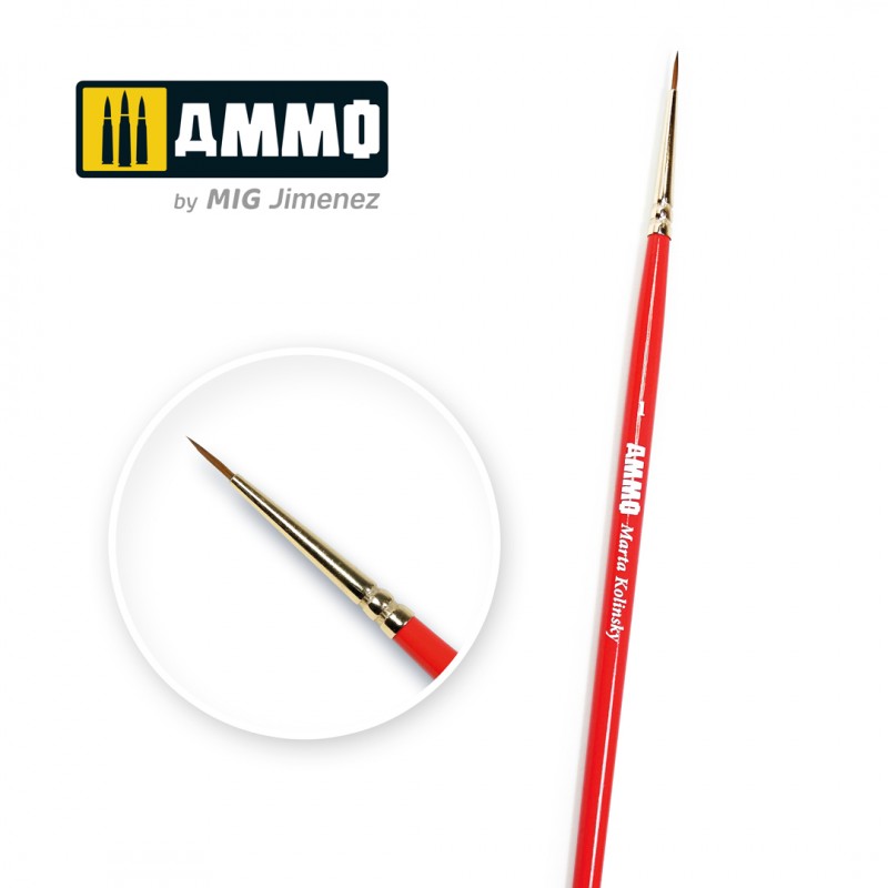 Marta Kolinsky Fine Brush - 1 | Ammo by Mig Jimenez | MIG8711
