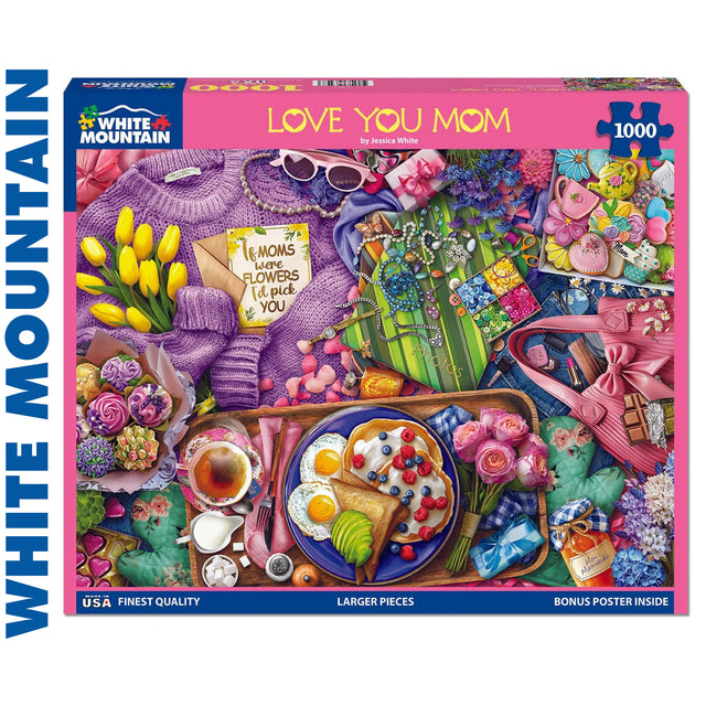 Love You Mom - 1000pc Jigsaw Puzzle | White Mountain |  2067pz