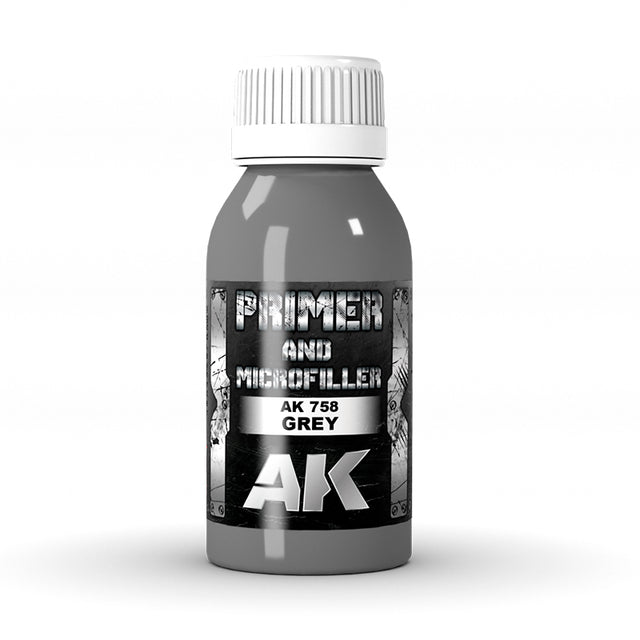 Grey Primer and Microfiller - 100ml | AK interactive | AK758