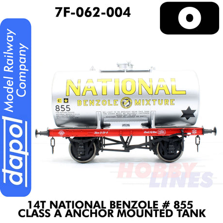14T National Benzole #855 Anchor Mounted Tank | Dapol | 7F-062-004