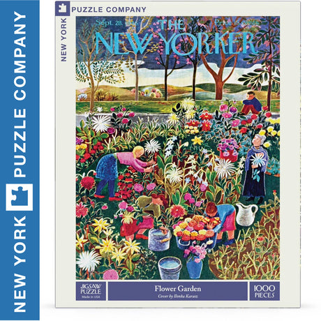 FLOWER GARDEN New York Puzzle Company 1000pc Jigsaw 