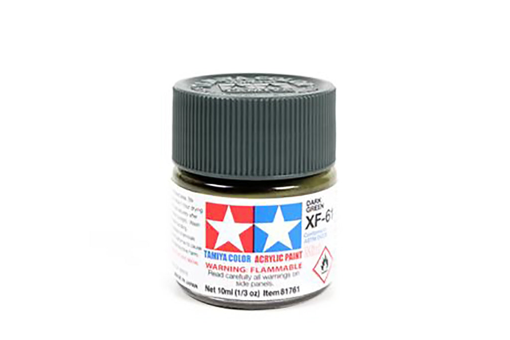 Tamiya Acrylic Mini Paint Xf-61 Dark Green