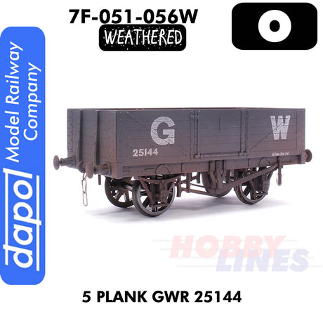 5 Plank GWR 25144 - Weathered Wagon |  Dapol | 7F-051-056W