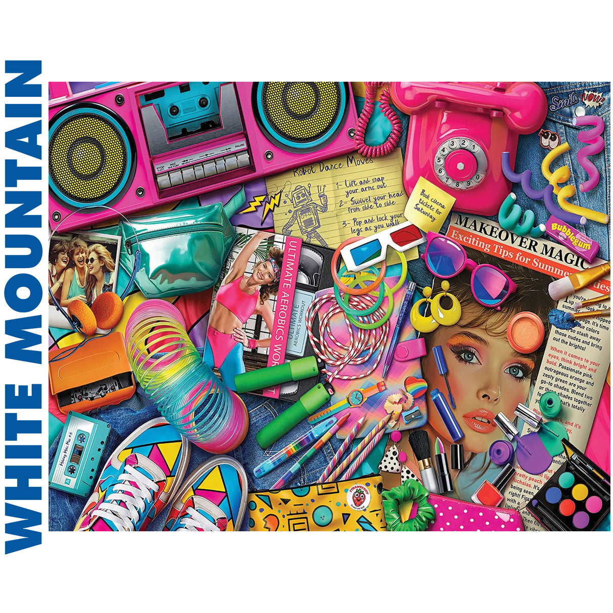 80s Girl - 1000pc Puzzle | White Mountain | 1974pz