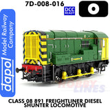 Class 08 891 Freightliner  Diesel Shunter Locomotive - DCC Ready  | Dapol | 7D-008-016