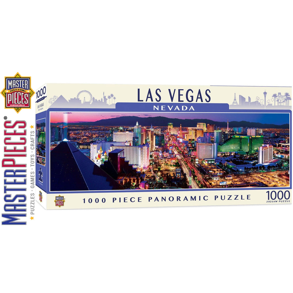Las Vegas 1000pc Panoramic Jigsaw Puzzle  | Masterpieces | 72073