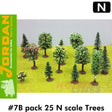 #7B N Scale Trees - 25 Pack | Jordan | 59542