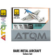 ATOM Bare Metal Aircraft Colors Set - 4 20ml Acrylic Paint | Ammo by Mig Jimenez  