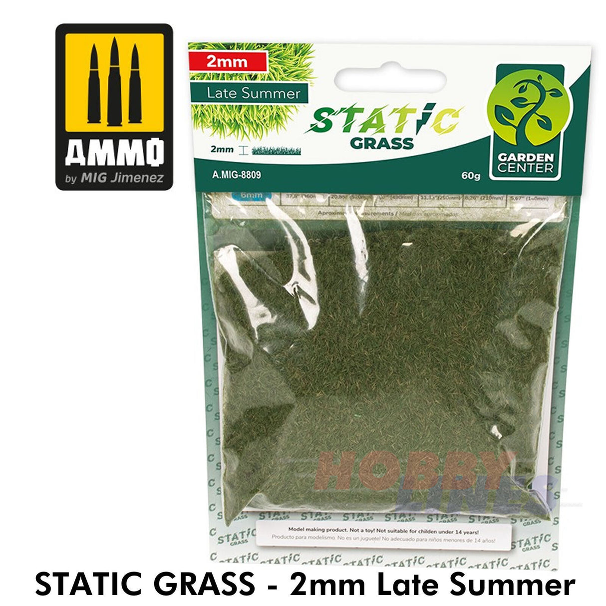 Ammo STATIC GRASS Vegitation Garden Centre Full range 2 4 6mm Mig Jimenez