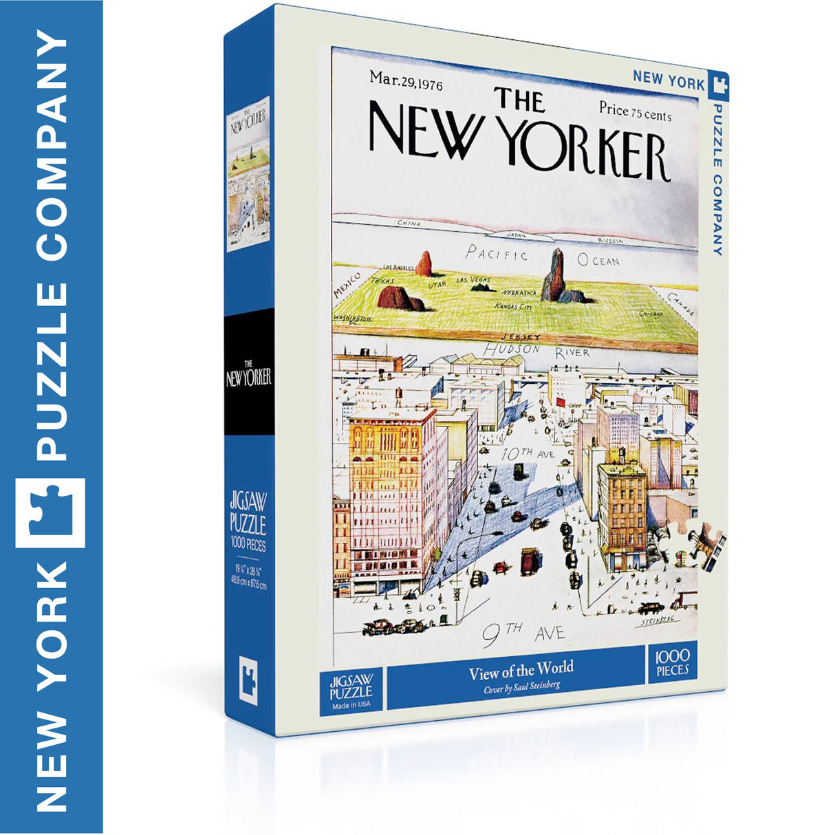 VIEW OF THE WORLD  New York Puzzle Company 1000pc Jigsaw
