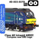 Class 68 Intrepid 68002 Compass new DRS Logo | Dapol |  4D-022-027D