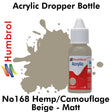 Acrylic Dropper - No.168 Hemp/Camouflage Beige - Matt | Humbrol | DB0168