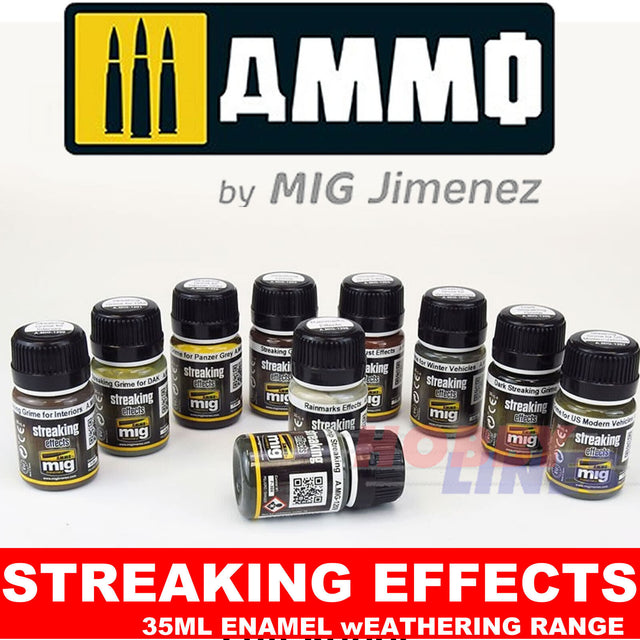 Streaking Effects - 35ml Jar - Full Range | Ammo By Mig Jimenez