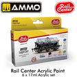 Rail Center - British Freight Cars - 6 x 17ml | Ammo by Mig Jimenez | R-1009