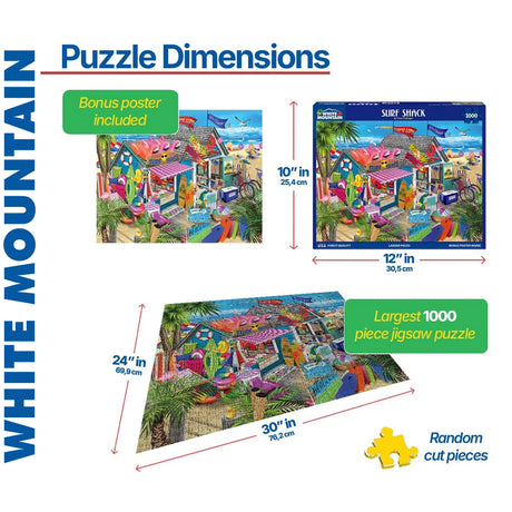 Surf Shack - 1000pc Puzzle | White Mountain | 1842pz