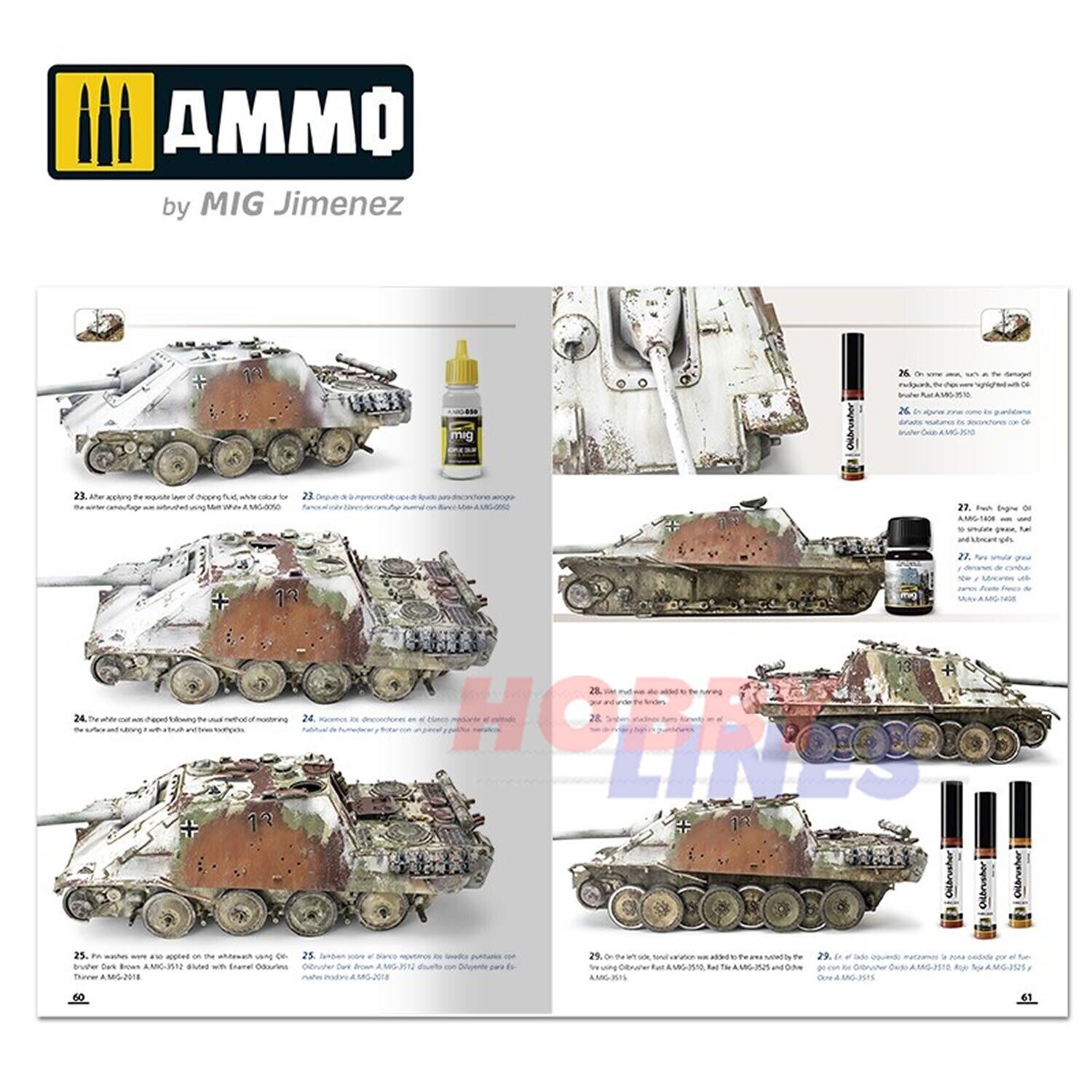 How to Paint WINTER WWII GERMAN TANKS Modelling Book English Ammo