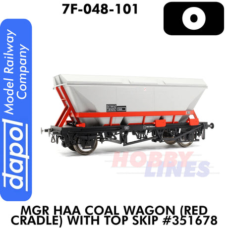 MGR HAA Coal Wagon Red cradle with Top Skip - #351678 | Dapol | 7F-048-101